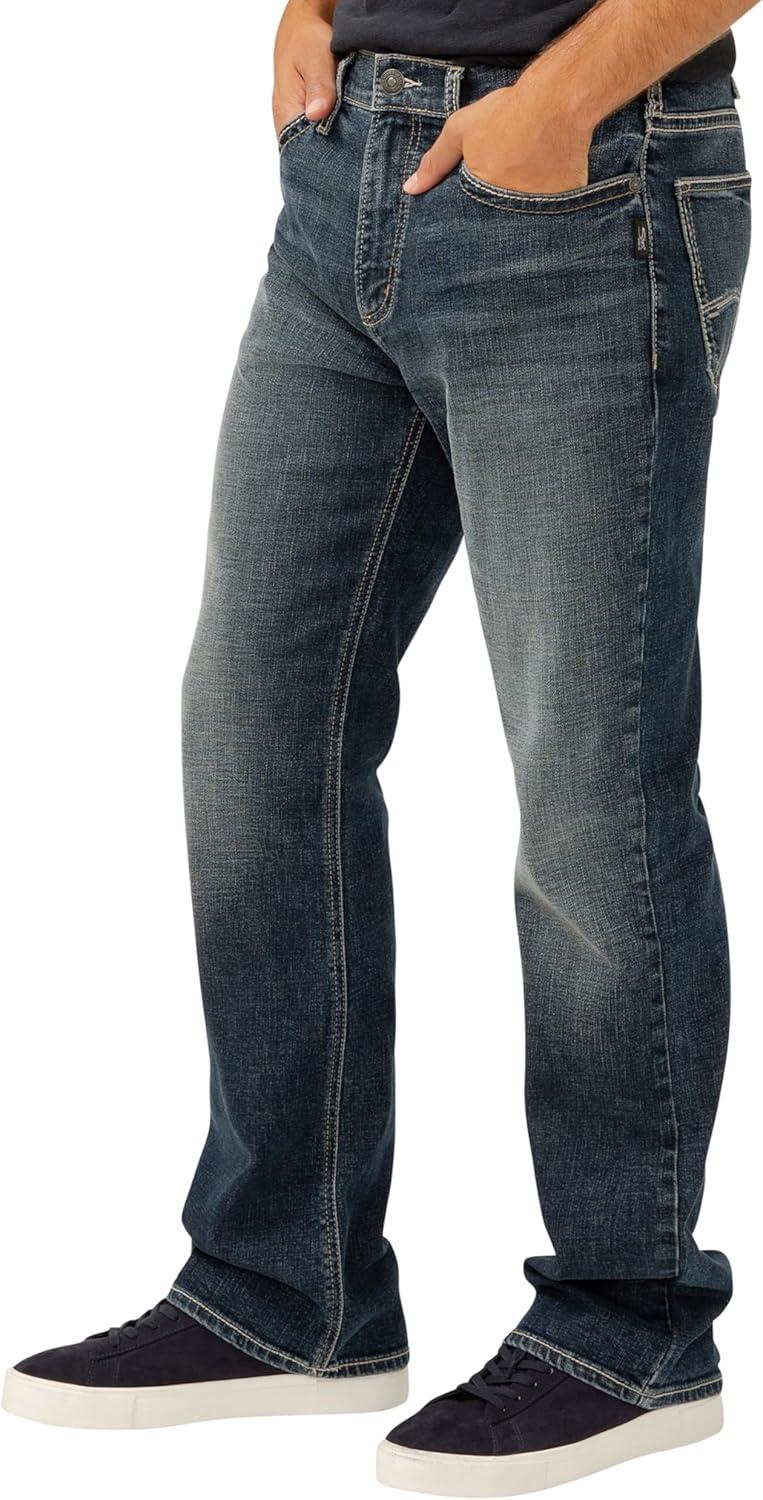 image:imageSilver Jeans Co Mens Craig Easy Fit Bootcut JeansLuxe Heritage Dark Indigo