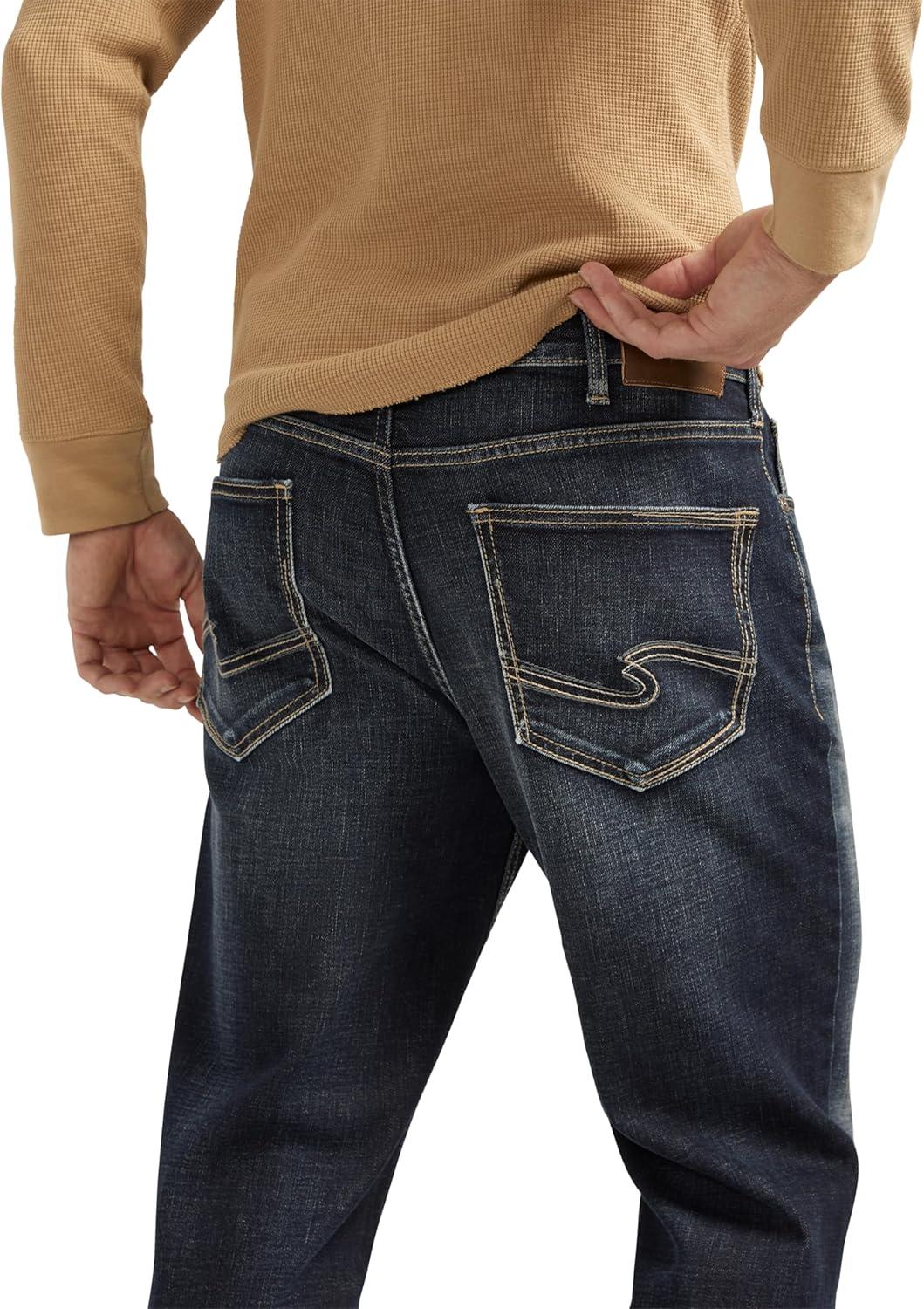 image:imageSilver Jeans Co Mens Craig Easy Fit Bootcut JeansLuxe Heritage Dark Wash