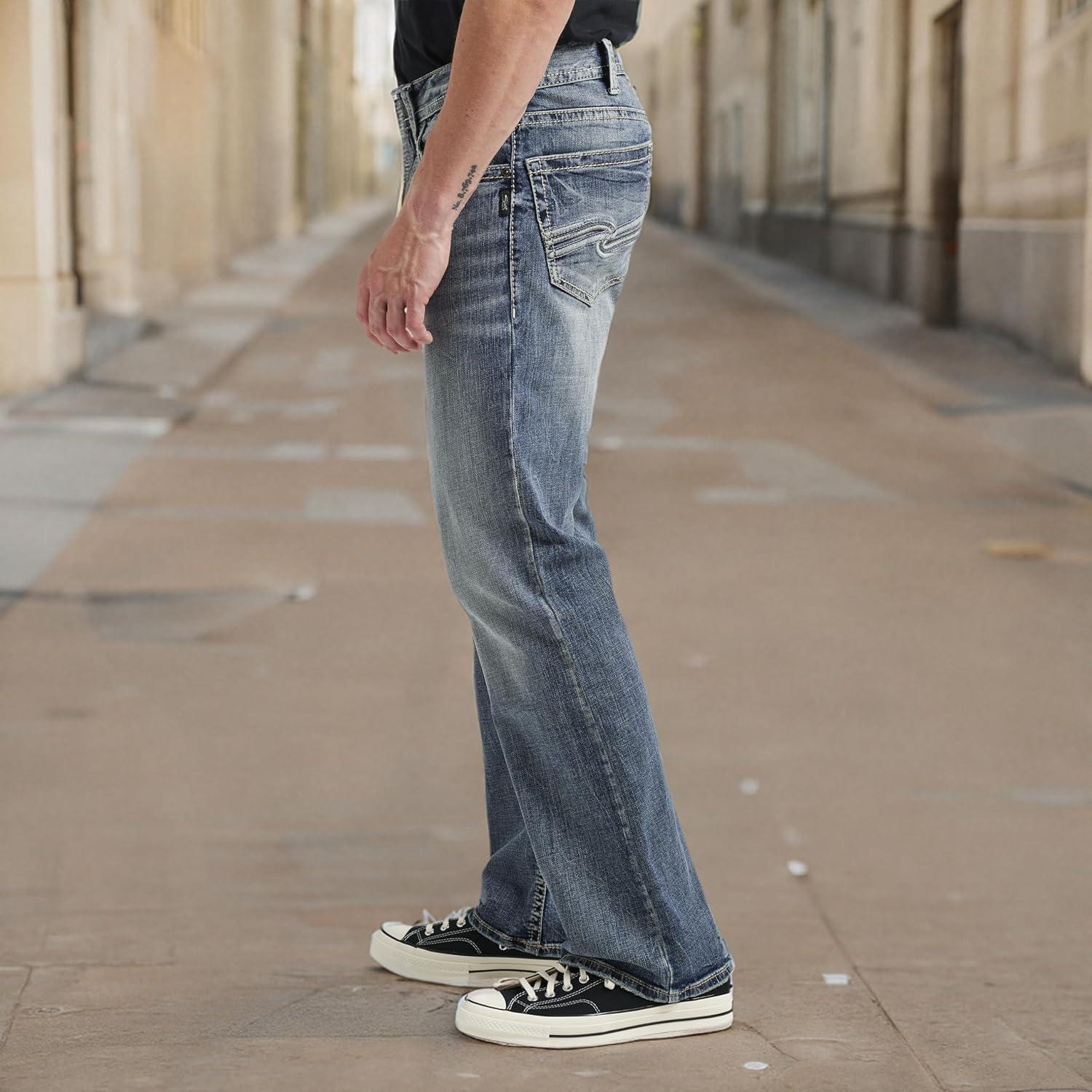 image:imageSilver Jeans Co Mens Craig Easy Fit Bootcut JeansMedium Indigo Lds260
