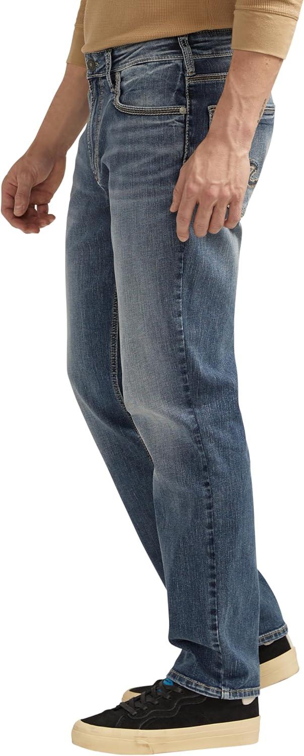 image:imageSilver Jeans Co Mens Eddie Athletic Fit Tapered Leg JeansIndigo