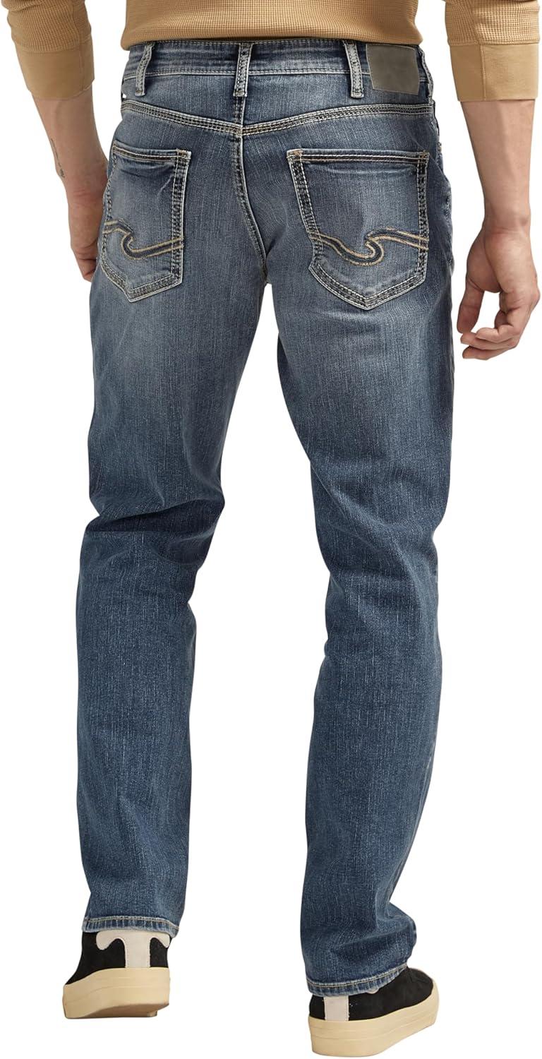 image:imageSilver Jeans Co Mens Eddie Athletic Fit Tapered Leg JeansIndigo