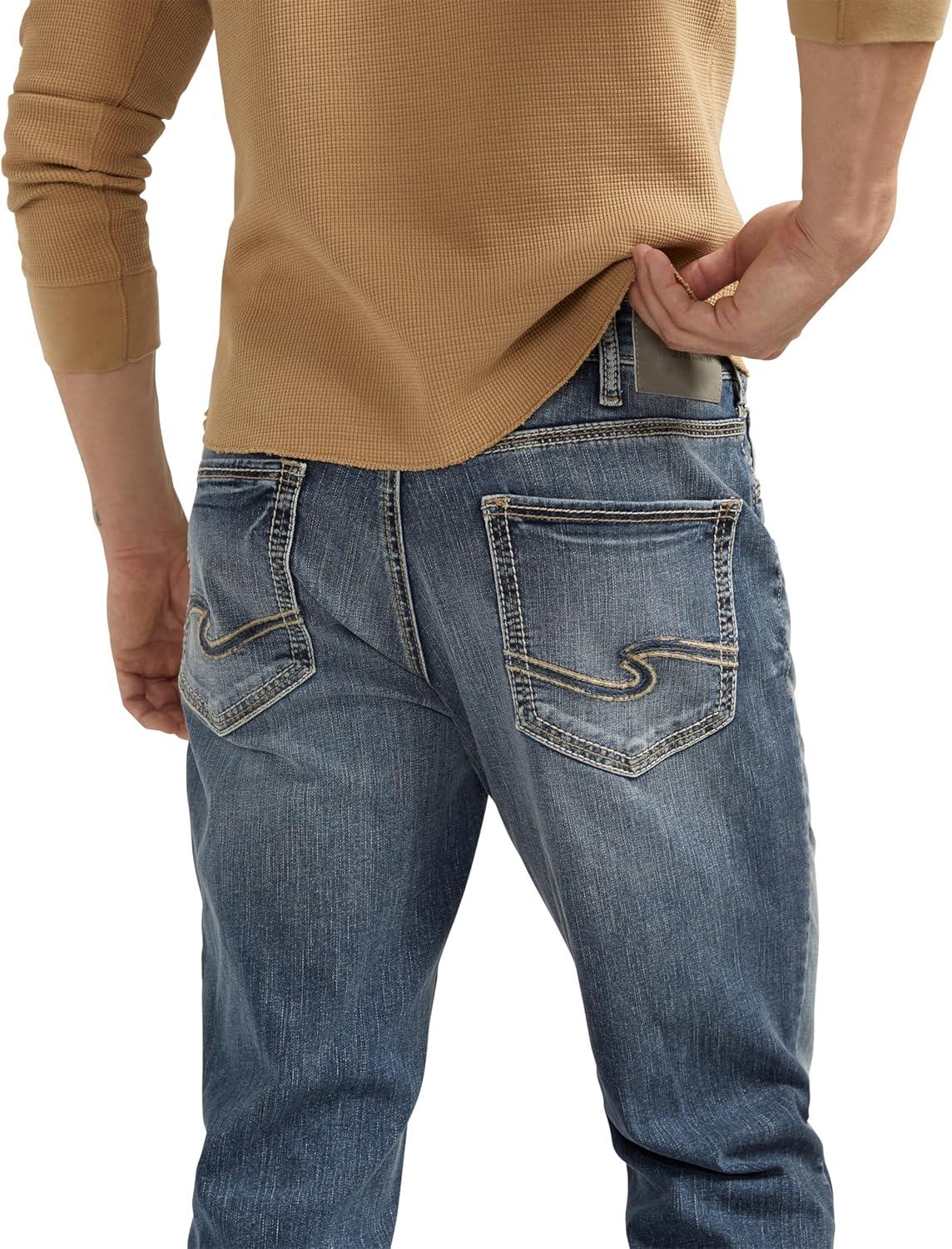 image:imageSilver Jeans Co Mens Eddie Athletic Fit Tapered Leg JeansIndigo