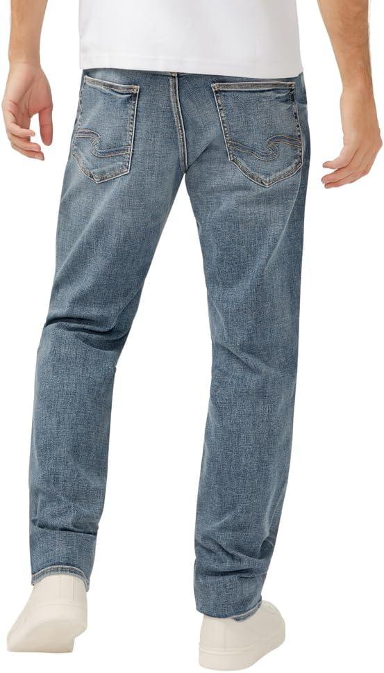 image:imageSilver Jeans Co Mens Eddie Athletic Fit Tapered Leg JeansLight Indigo