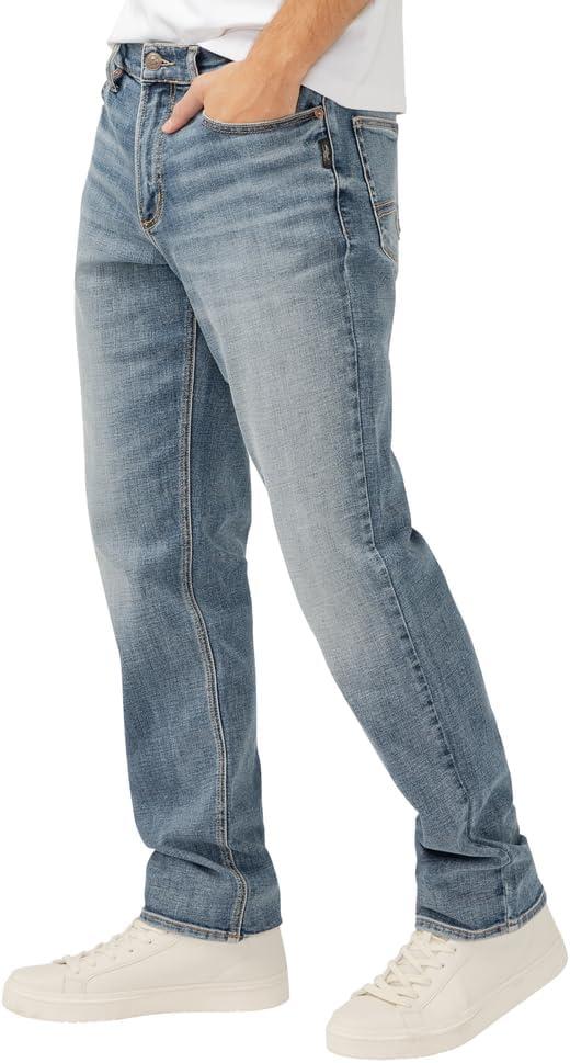 image:imageSilver Jeans Co Mens Eddie Athletic Fit Tapered Leg JeansLight Indigo