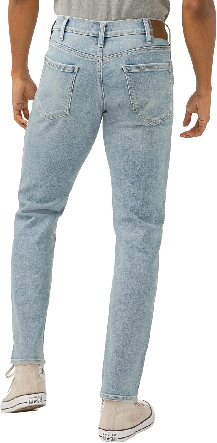image:imageSilver Jeans Co Mens Eddie Athletic Fit Tapered Leg JeansLight Wash