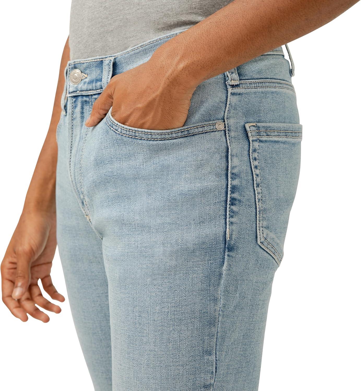 image:imageSilver Jeans Co Mens Eddie Athletic Fit Tapered Leg JeansLight Wash