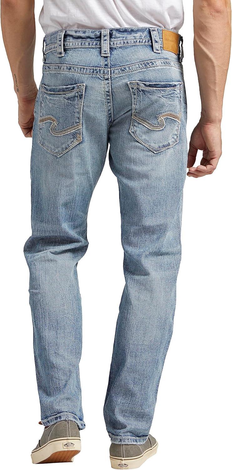 image:imageSilver Jeans Co Mens Eddie Athletic Fit Tapered Leg JeansMedium Indigo
