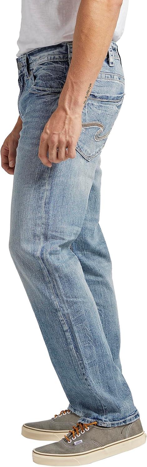 image:imageSilver Jeans Co Mens Eddie Athletic Fit Tapered Leg JeansMedium Indigo