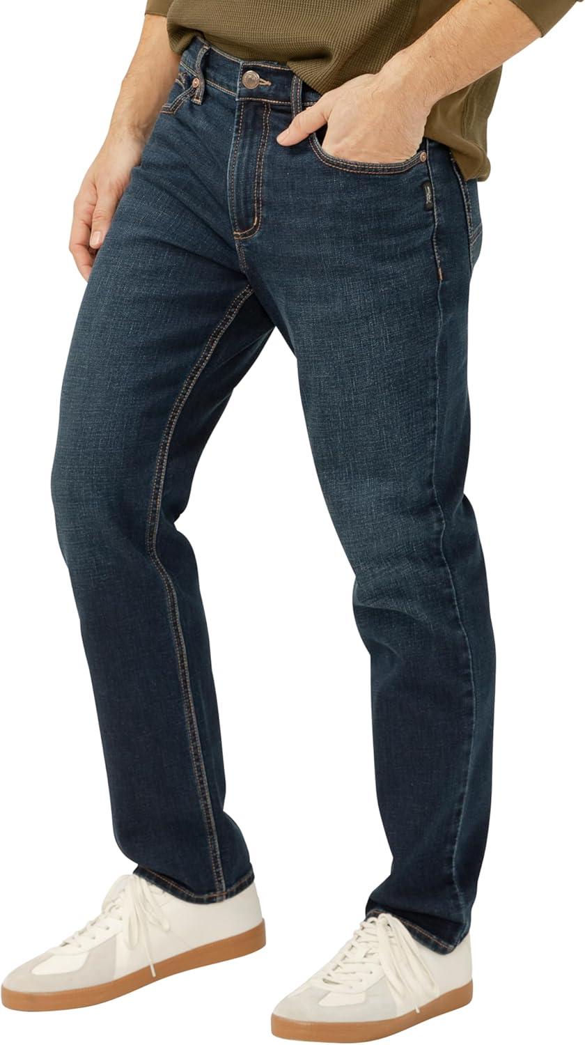 image:imageSilver Jeans Co Mens Eddie Classic Athletic Fit Tapered Leg JeansTwister