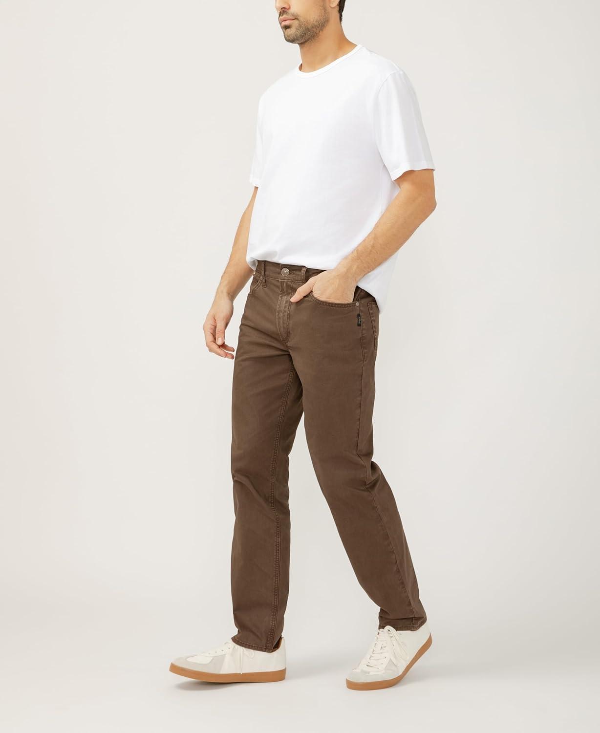 image:imageSilver Jeans Co Mens Eddie Classic Athletic Fit Tapered Leg JeansWash Cbt670