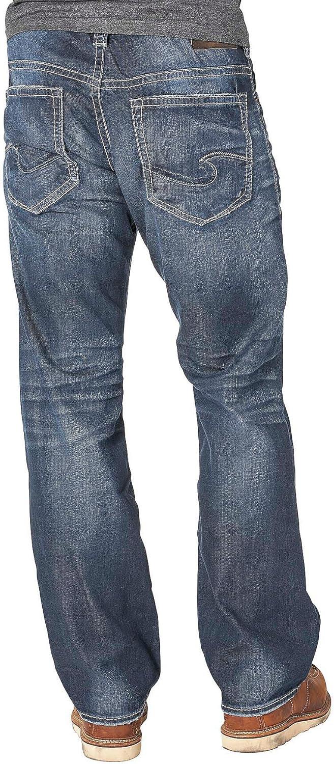 image:imageSilver Jeans Co Mens Gordie Relaxed Fit Straight Leg JeansDark Indigo