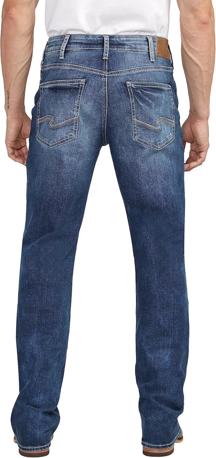 image:imageSilver Jeans Co Mens Gordie Relaxed Fit Straight Leg JeansDark Wash Eae350