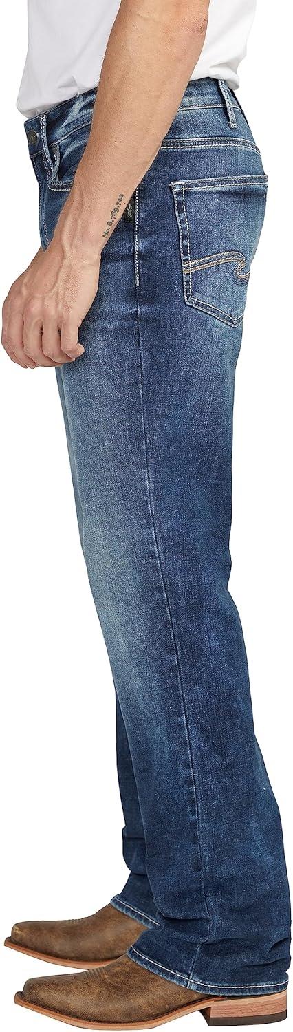 image:imageSilver Jeans Co Mens Gordie Relaxed Fit Straight Leg JeansDark Wash Eae350