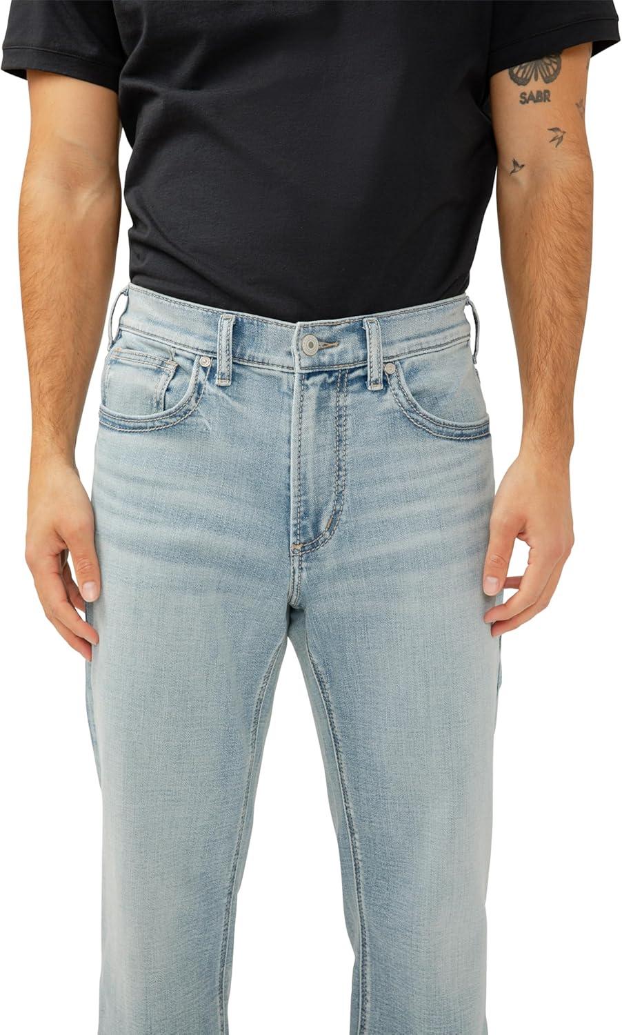 image:imageSilver Jeans Co Mens Gordie Relaxed Fit Straight Leg JeansGroove