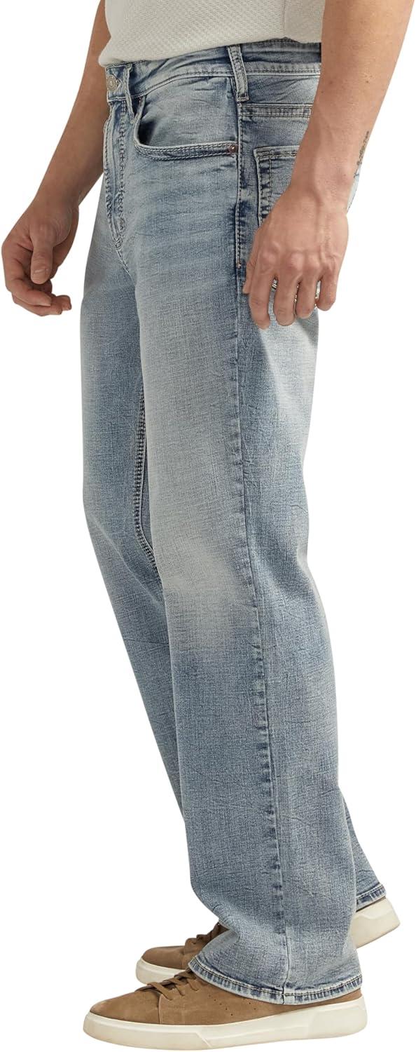 image:imageSilver Jeans Co Mens Gordie Relaxed Fit Straight Leg JeansIndigo