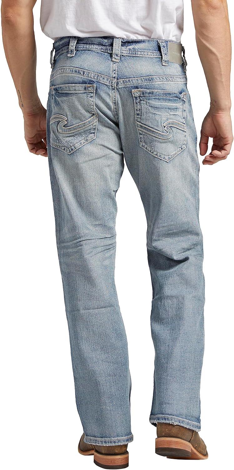 image:imageSilver Jeans Co Mens Gordie Relaxed Fit Straight Leg JeansLight Wash Indigo