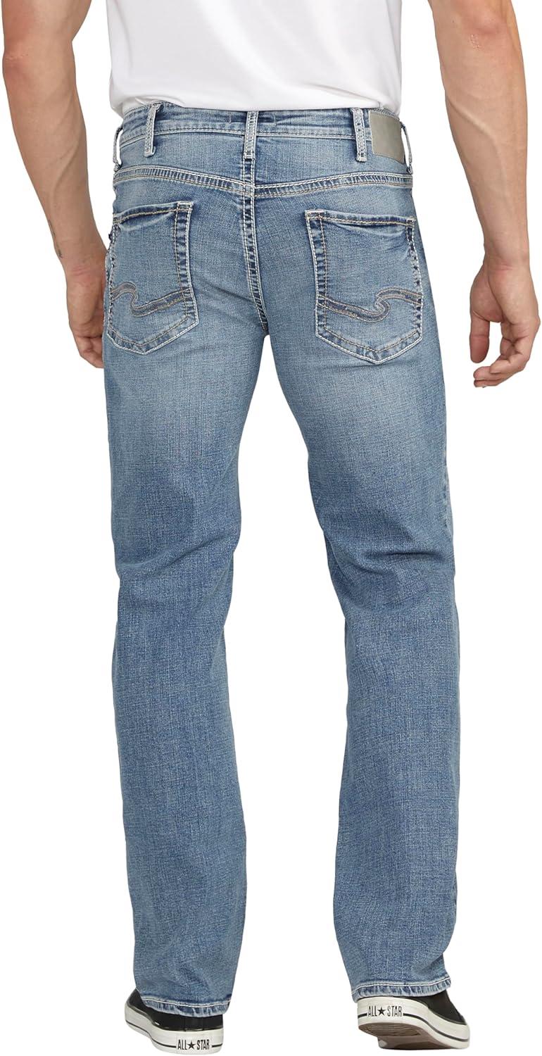 image:imageSilver Jeans Co Mens Gordie Relaxed Fit Straight Leg JeansMed Wash Fcs281