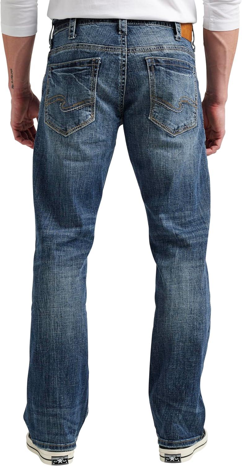 image:imageSilver Jeans Co Mens Gordie Relaxed Fit Straight Leg JeansMedium Vintage