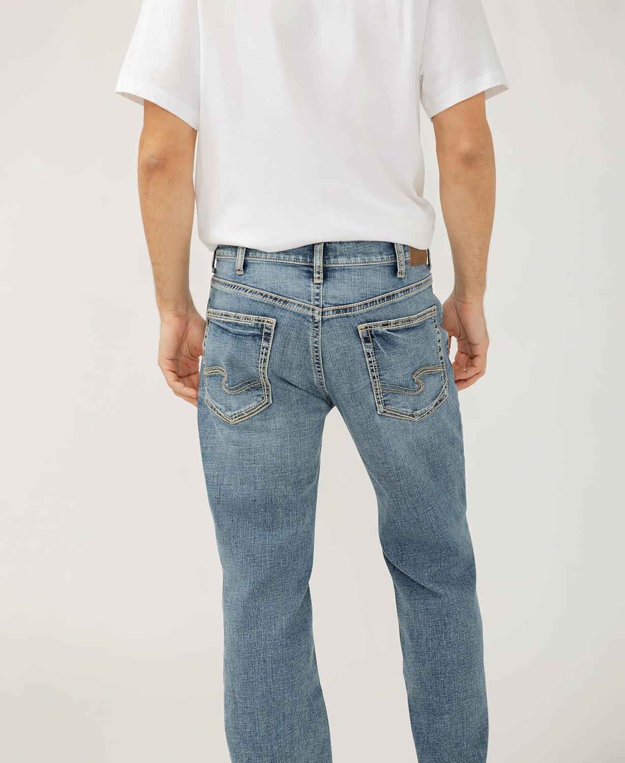 image:imageSilver Jeans Co Mens Gordie Relaxed Fit Straight Leg JeansRed