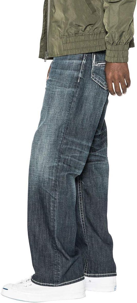 image:imageSilver Jeans Co Mens Gordie Relaxed Fit Straight Leg JeansVintage Indigo Dark Wash