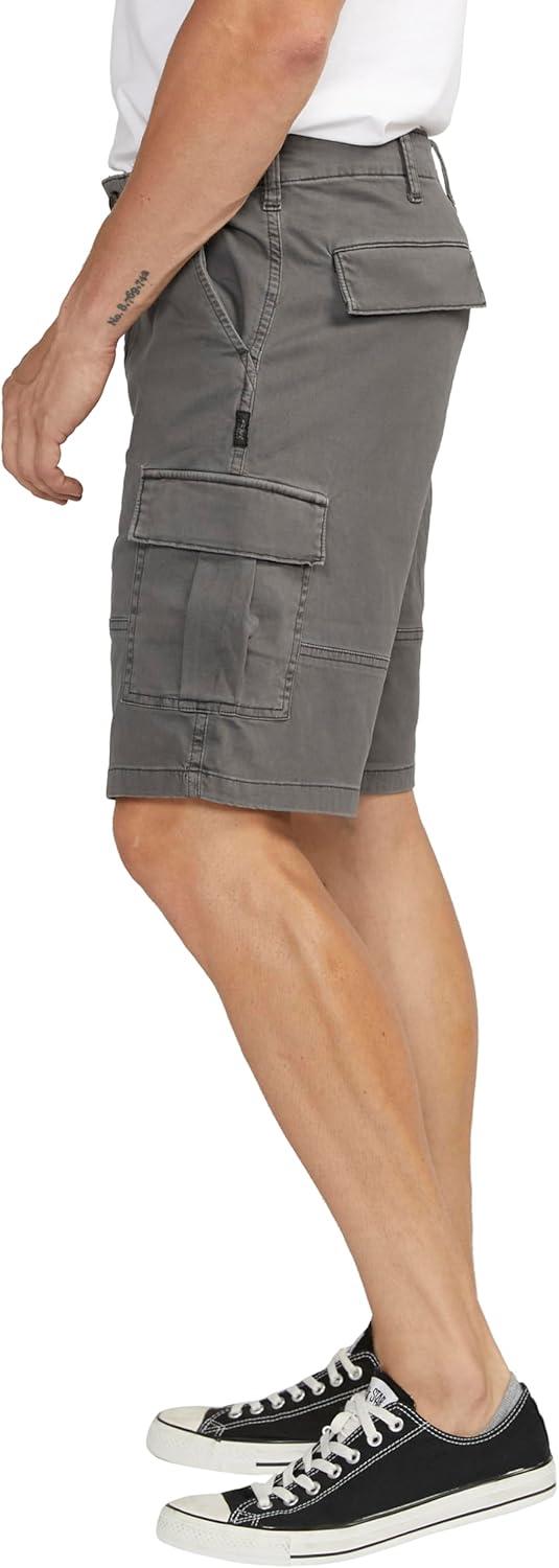 image:imageSilver Jeans Co Mens Khaki Cargo ShortsDark Grey