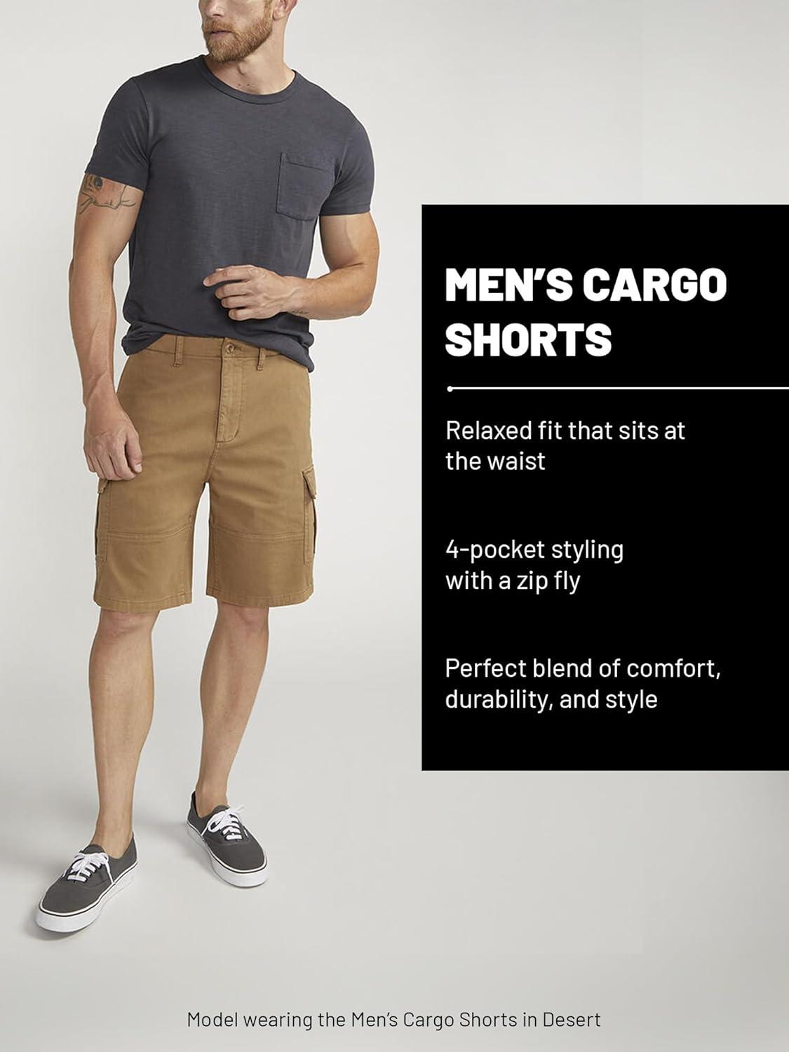 image:imageSilver Jeans Co Mens Khaki Cargo ShortsDesert