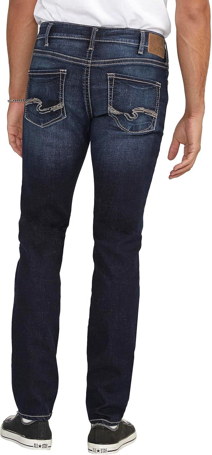 image:imageSilver Jeans Co Mens Konrad Slim Fit Slim Leg Luxe Heritage JeansDark Wash Ecf490