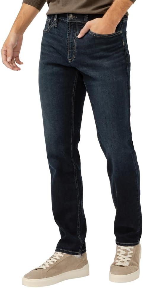 image:imageSilver Jeans Co Mens Konrad Slim Fit Slim Leg Luxe Heritage JeansDark Wash Fcb431