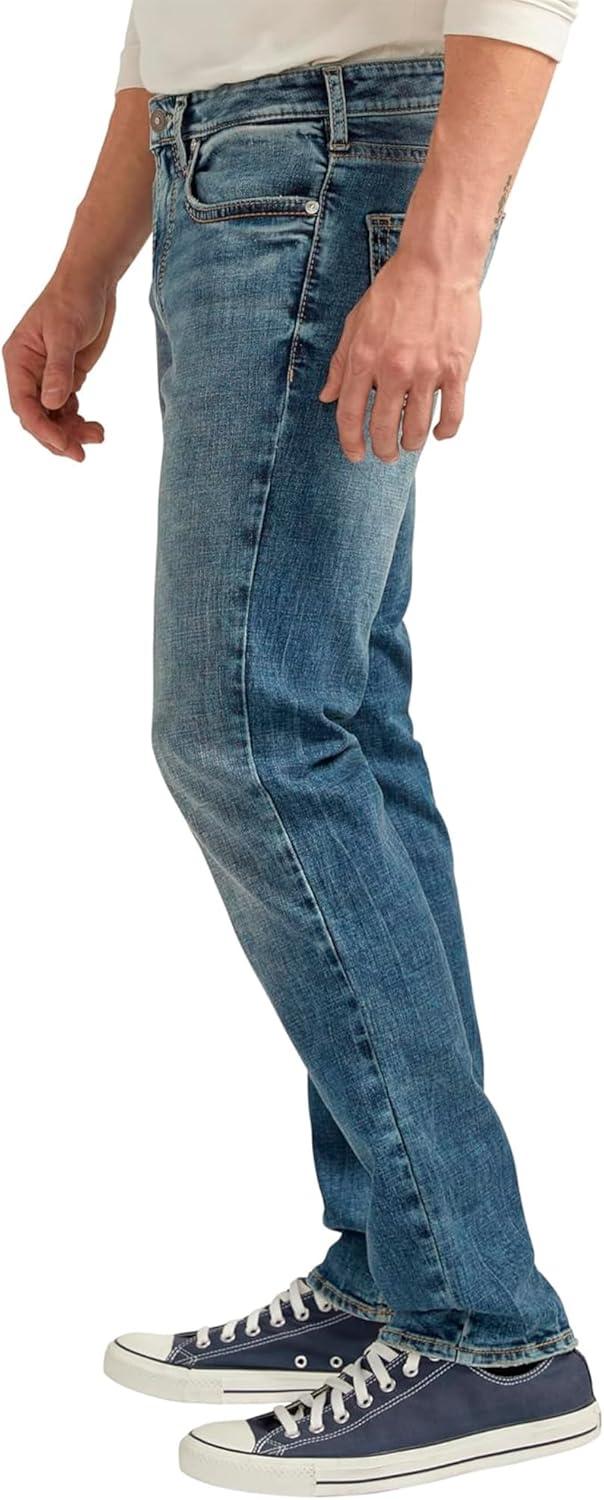 image:imageSilver Jeans Co Mens Konrad Slim Fit Slim Leg Luxe Heritage JeansIndigo