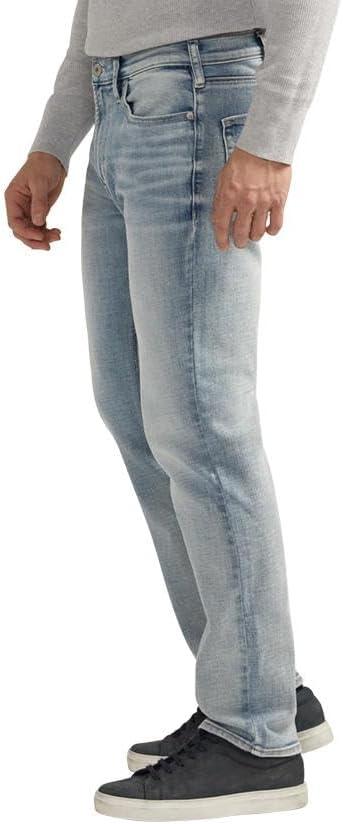 image:imageSilver Jeans Co Mens Konrad Slim Fit Slim Leg Luxe Heritage JeansLight Wash