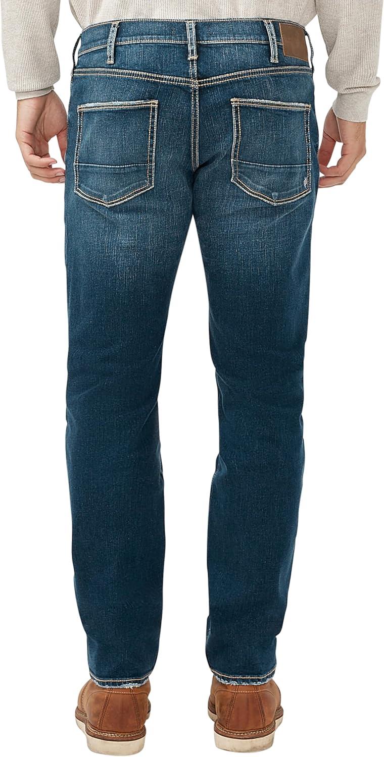 image:imageSilver Jeans Co Mens Konrad Slim Fit Slim Leg Luxe Heritage JeansMid Indigo