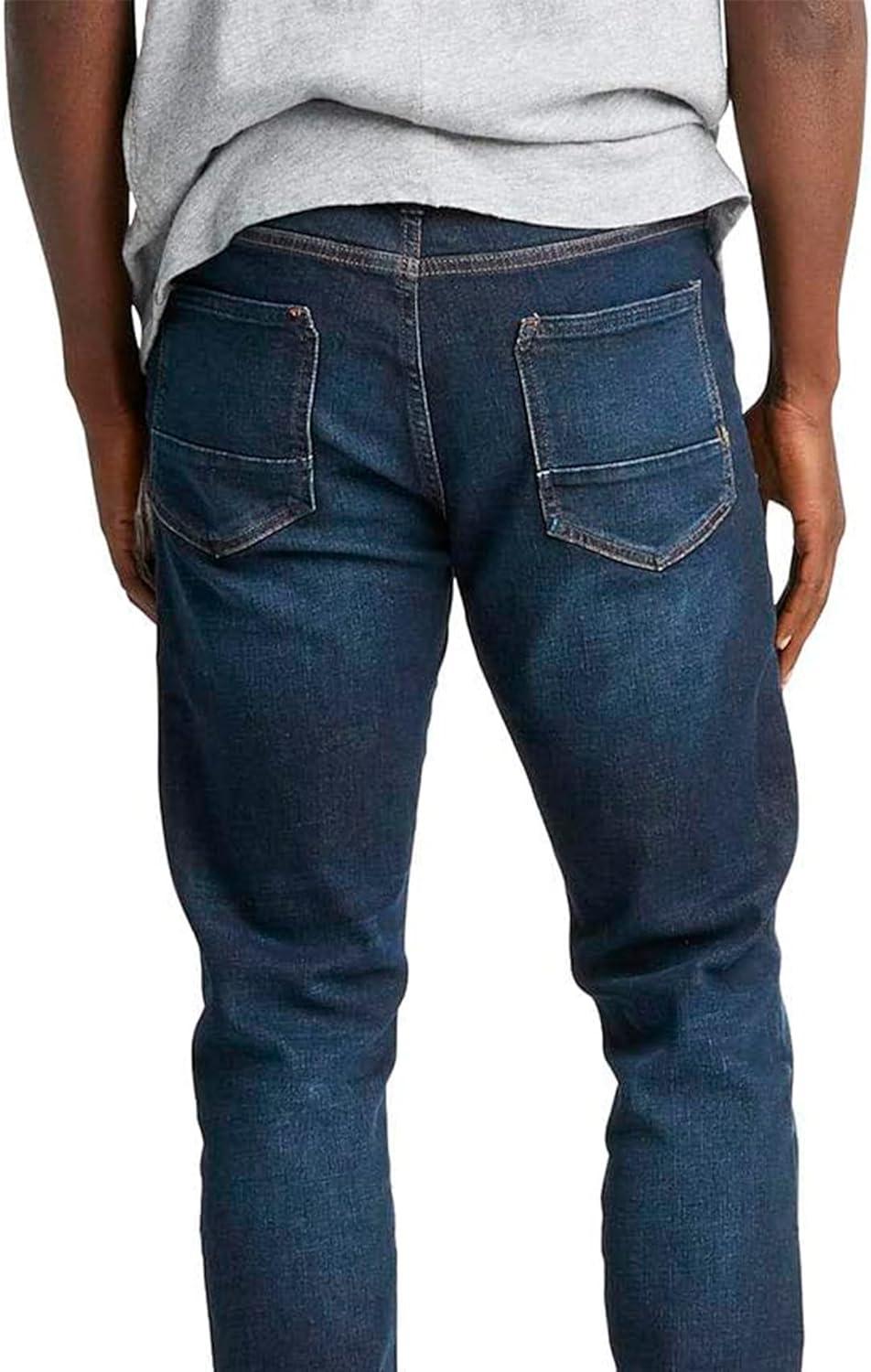 image:imageSilver Jeans Co Mens Machray Athletic Fit Straight Leg JeansClean Dark Indigo Rinse