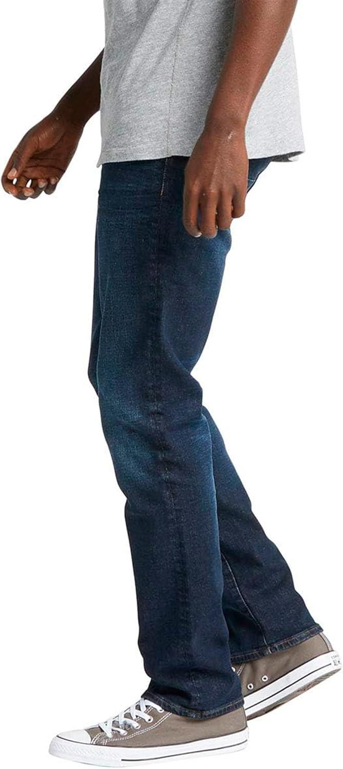 image:imageSilver Jeans Co Mens Machray Athletic Fit Straight Leg JeansClean Dark Indigo Rinse
