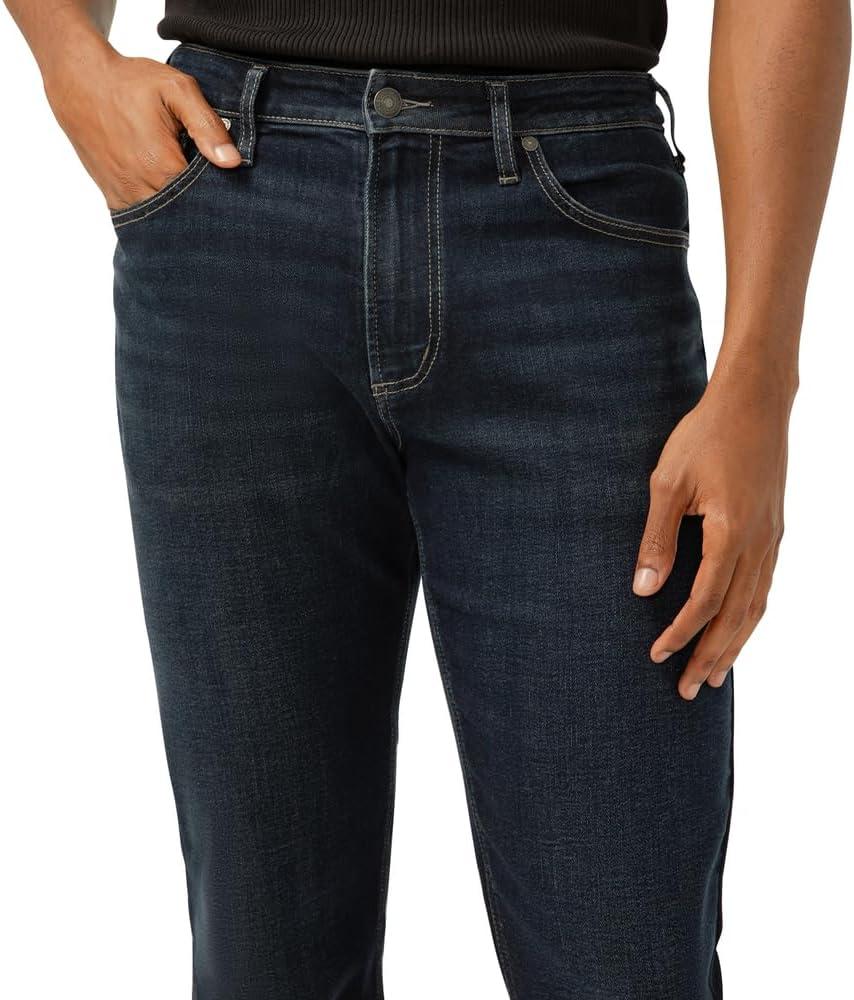 image:imageSilver Jeans Co Mens Machray Athletic Fit Straight Leg JeansDark Indigo