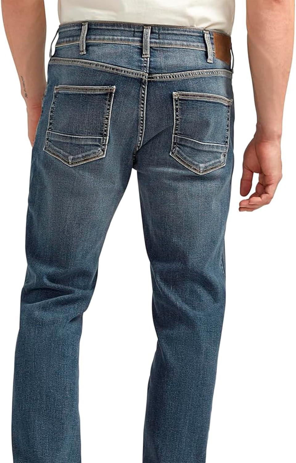 image:imageSilver Jeans Co Mens Machray Athletic Fit Straight Leg JeansIndigo