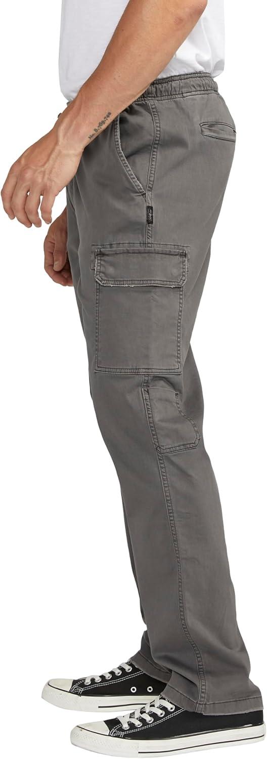 image:imageSilver Jeans Co Mens Pullon Cargo Essential Twill PantDark Grey
