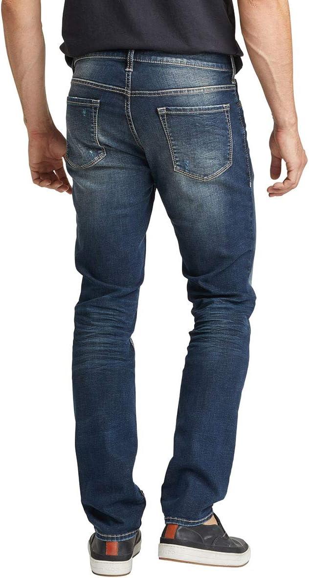 image:imageSilver Jeans Co Mens Taavi Fit Skinny Leg JeansDark Indigo Wash