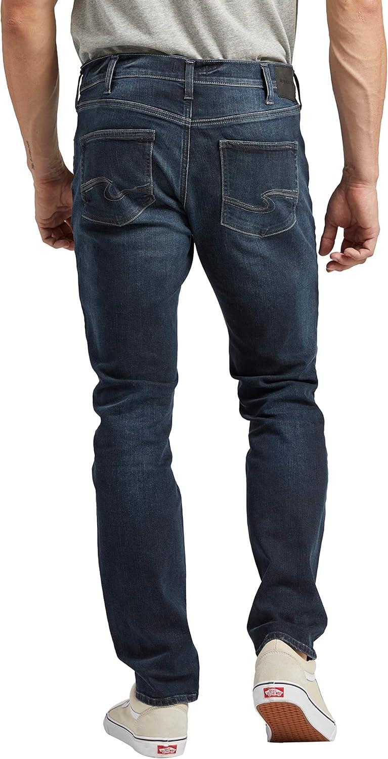 image:imageSilver Jeans Co Mens Taavi Fit Skinny Leg JeansDark Wash Ebb468