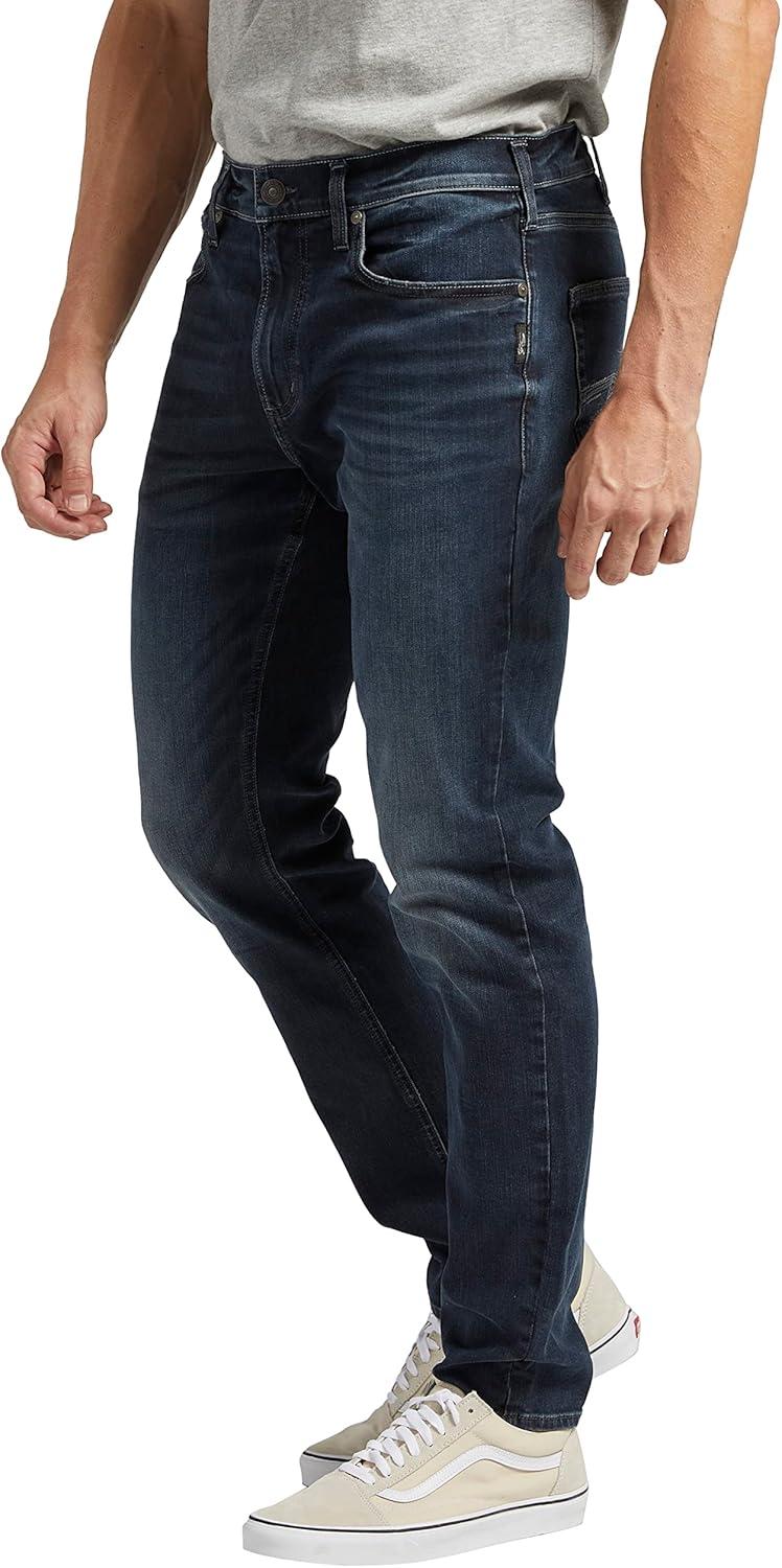 image:imageSilver Jeans Co Mens Taavi Fit Skinny Leg JeansDark Wash Ebb468