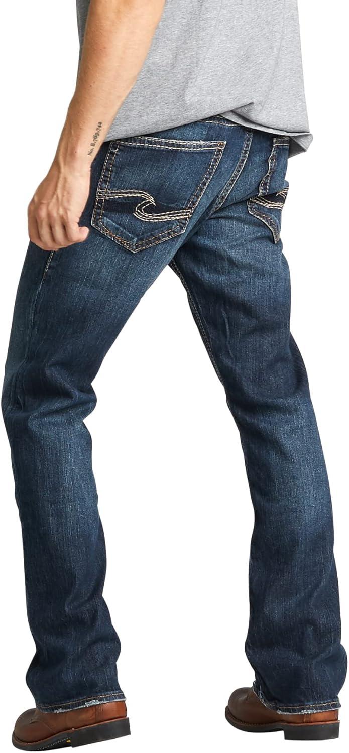 image:imageSilver Jeans Co Mens Zac Relaxed Fit Straight Leg Jean LegacyDark Indigo