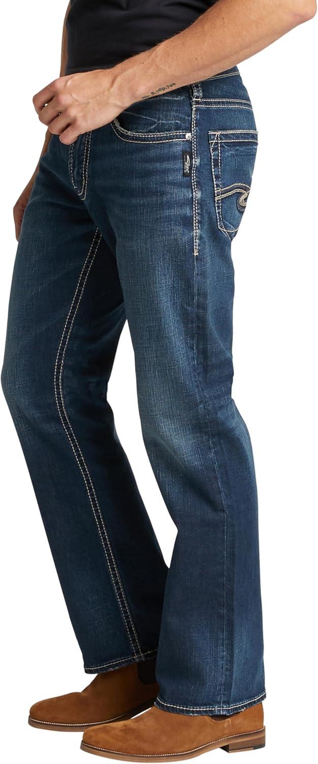 image:imageSilver Jeans Co Mens Zac Relaxed Fit Straight Leg Jean LegacyDark Indigo Wash