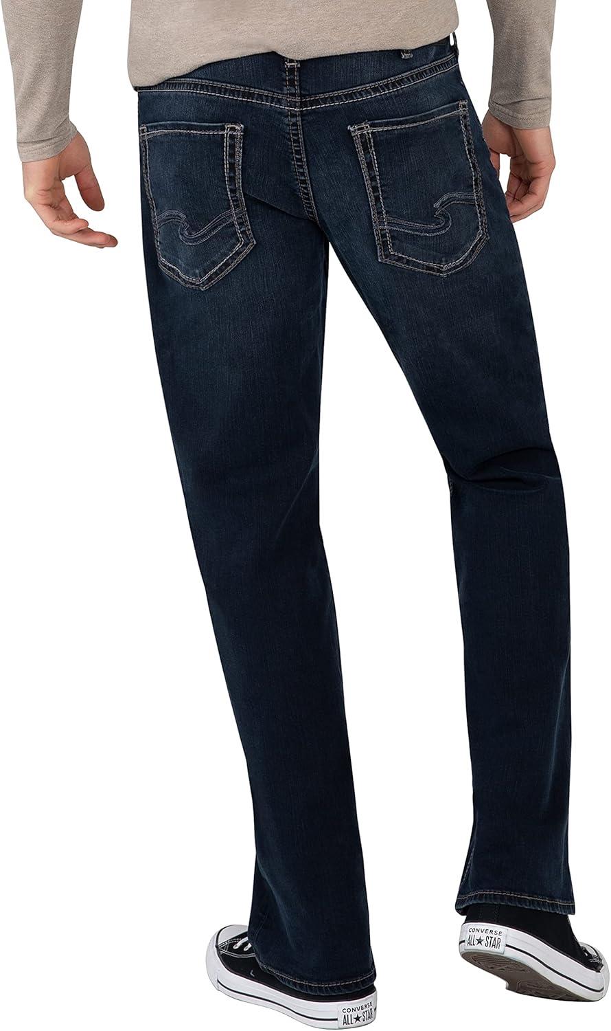 image:imageSilver Jeans Co Mens Zac Relaxed Fit Straight Leg Jean LegacyDark Rinse Indigo
