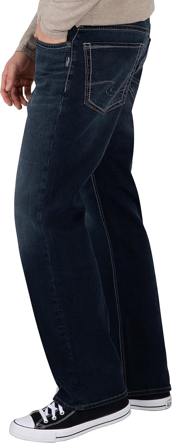 image:imageSilver Jeans Co Mens Zac Relaxed Fit Straight Leg Jean LegacyDark Rinse Indigo