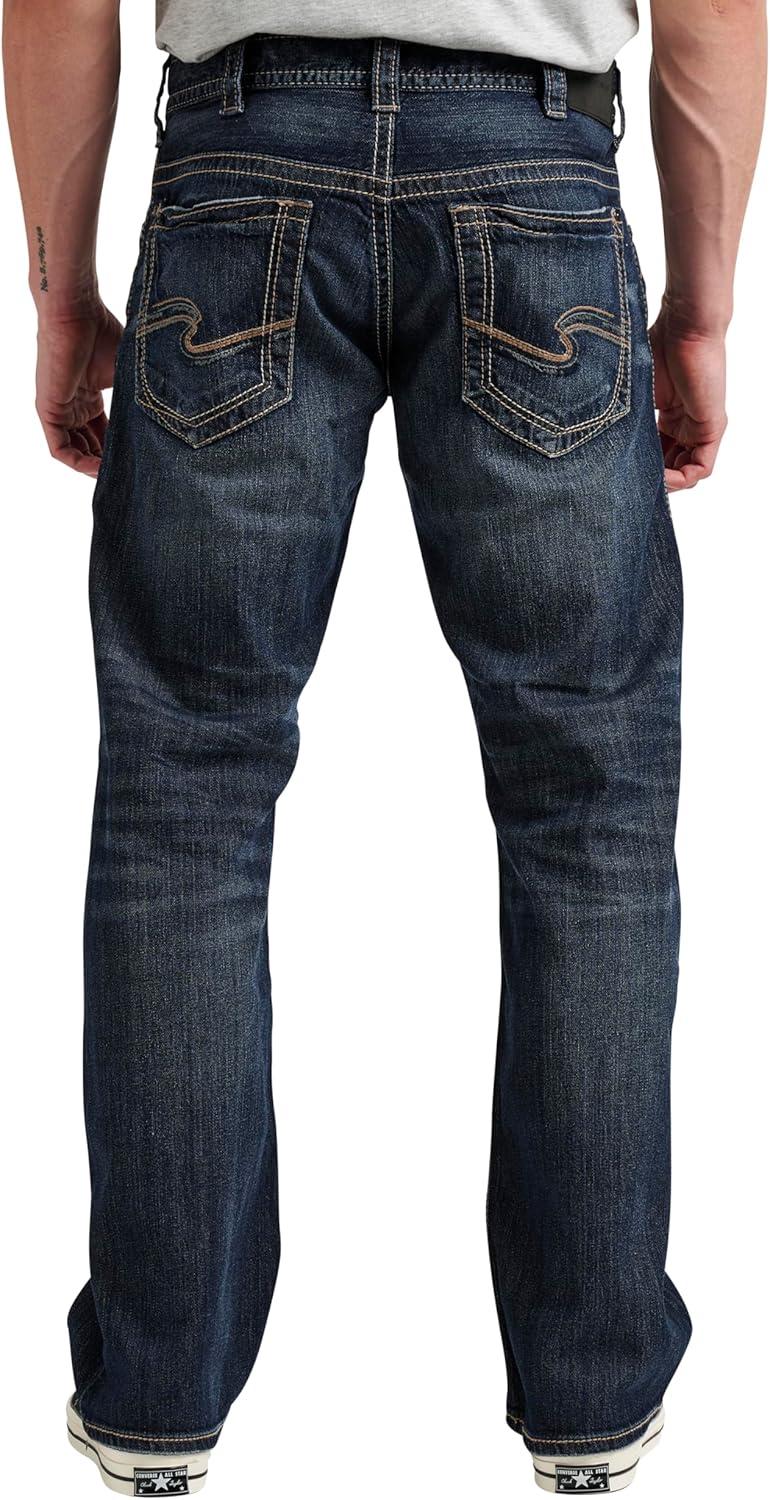 image:imageSilver Jeans Co Mens Zac Relaxed Fit Straight Leg Jean LegacyDark Sandblast