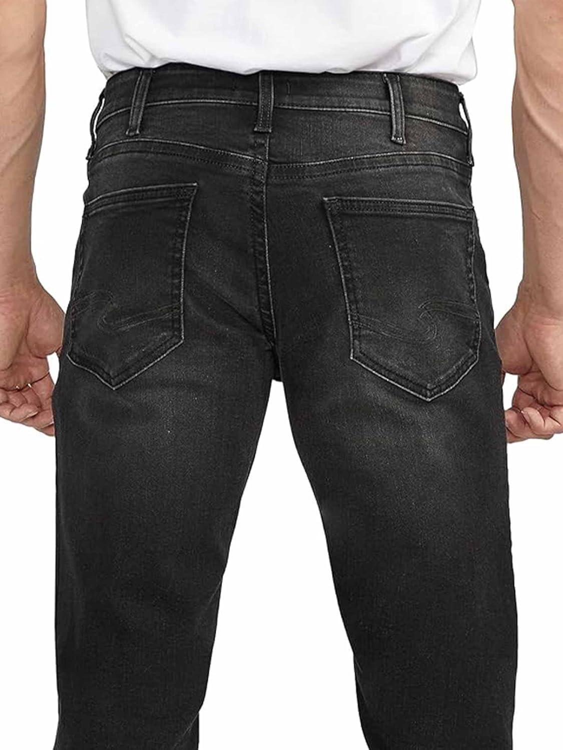 image:imageSilver Jeans Co Mens Zac Relaxed Fit Straight Leg Jean LegacyDark Wash 1ab547
