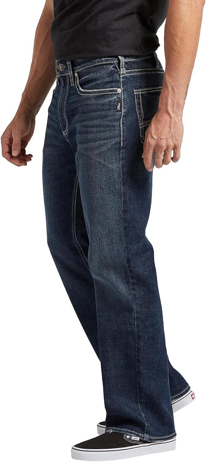 image:imageSilver Jeans Co Mens Zac Relaxed Fit Straight Leg Jean LegacyDark Wash Eab479