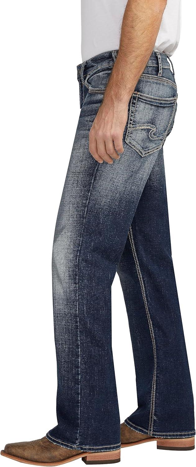 image:imageSilver Jeans Co Mens Zac Relaxed Fit Straight Leg Jean LegacyDark Wash Ewk404