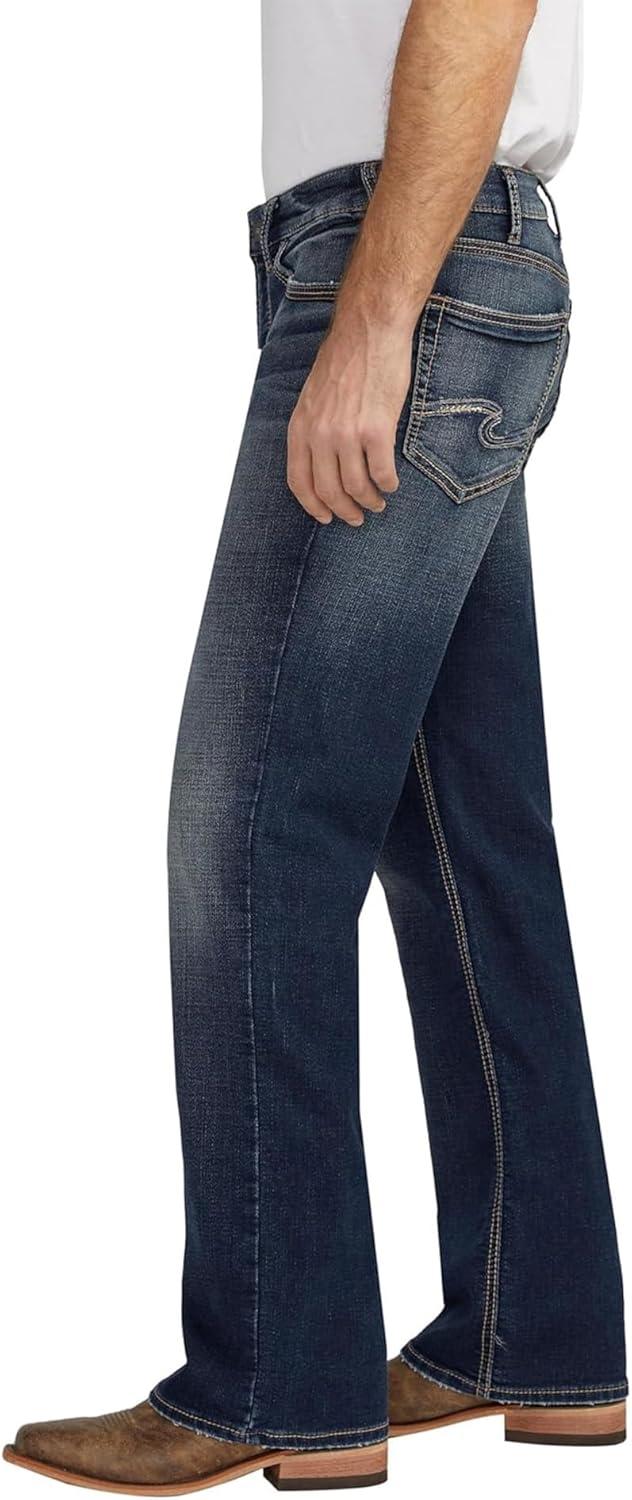 image:imageSilver Jeans Co Mens Zac Relaxed Fit Straight Leg Jean LegacyDark Wash Ewk404