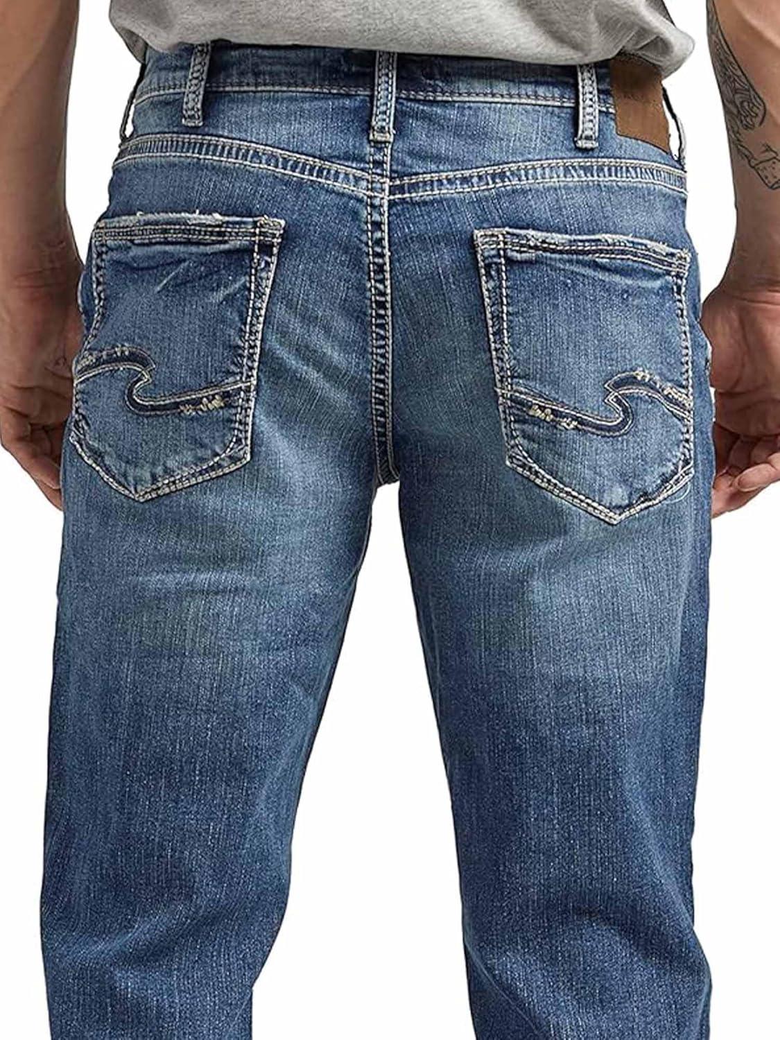 image:imageSilver Jeans Co Mens Zac Relaxed Fit Straight Leg Jean LegacyDark Wash Scv309