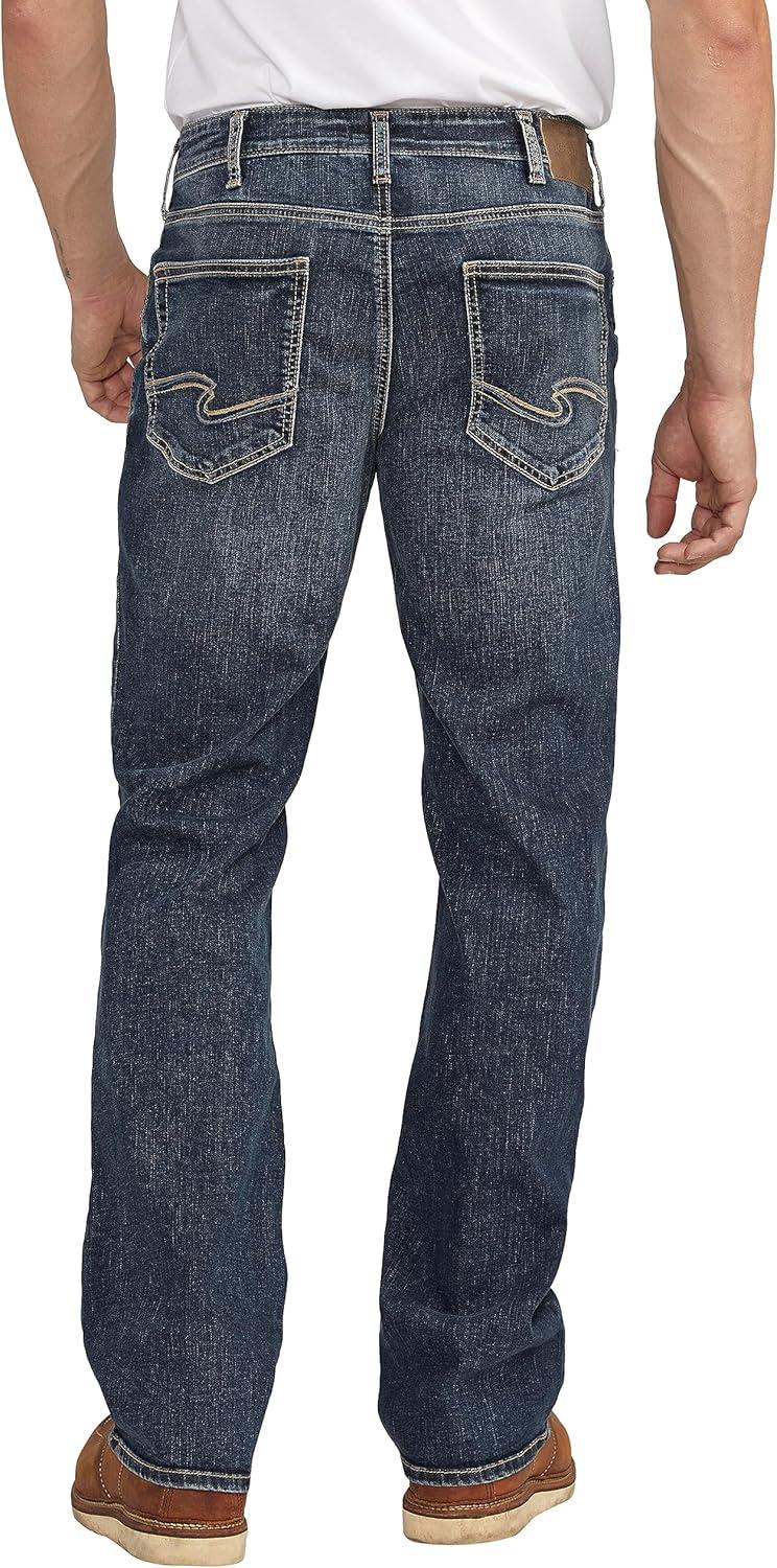image:imageSilver Jeans Co Mens Zac Relaxed Fit Straight Leg Jean LegacyDark Wash Sdk393